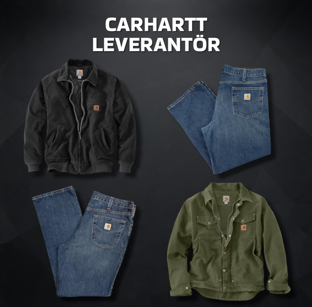 Carhartt leverantör - jeans, T-shirts, hoodies, jackor
